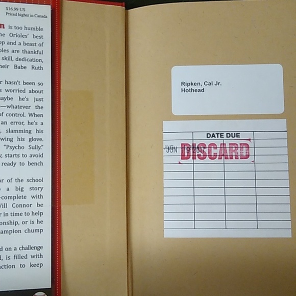 Hothead Cal Ripken Jr Children's Chapter Book Junior Fiction Baseball - Picture 4 of 6